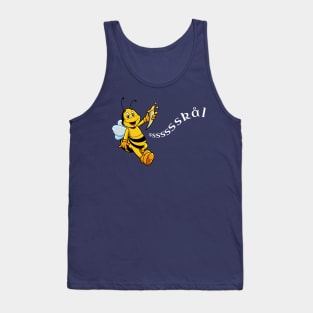 Comic bee with drinking horn - Skal Tank Top